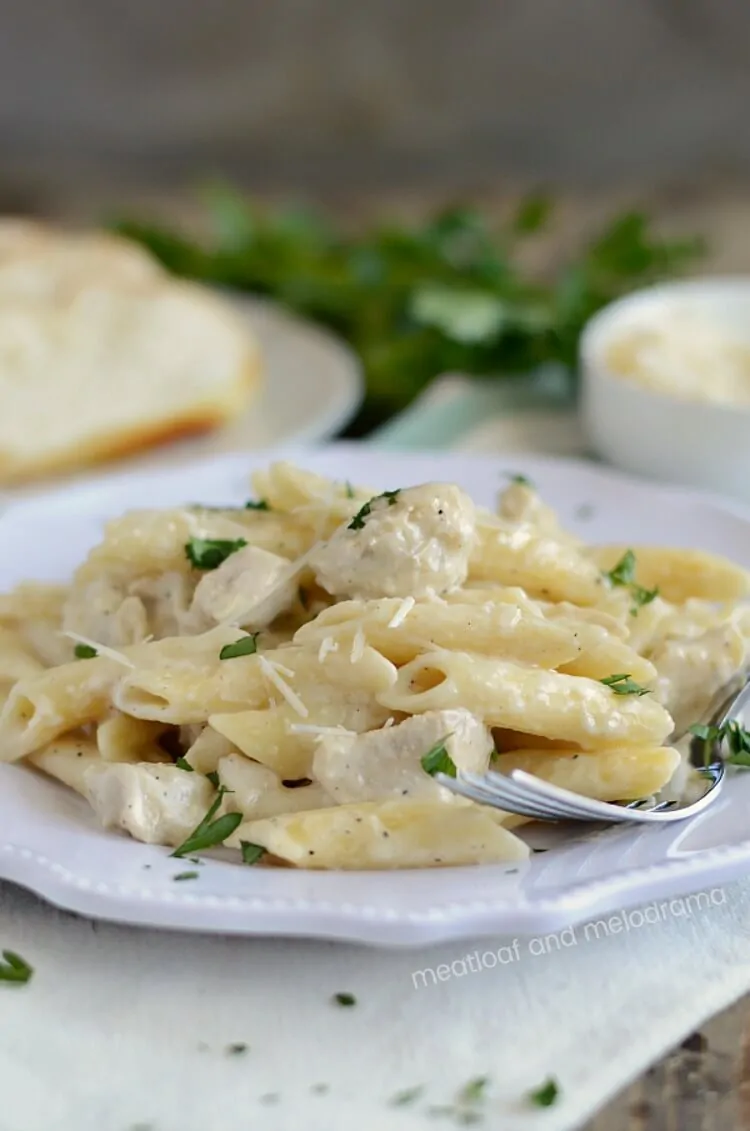 Instant Pot Chicken Alfredo from Meatloaf and Melodrama