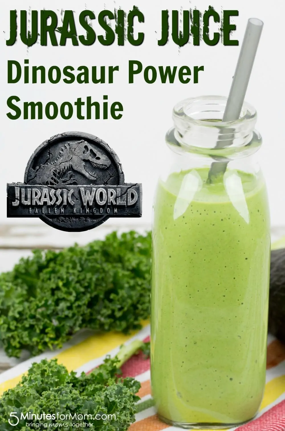 Jurassic Juice Dinosaur Power Smoothie - Healthy Green Smoothie