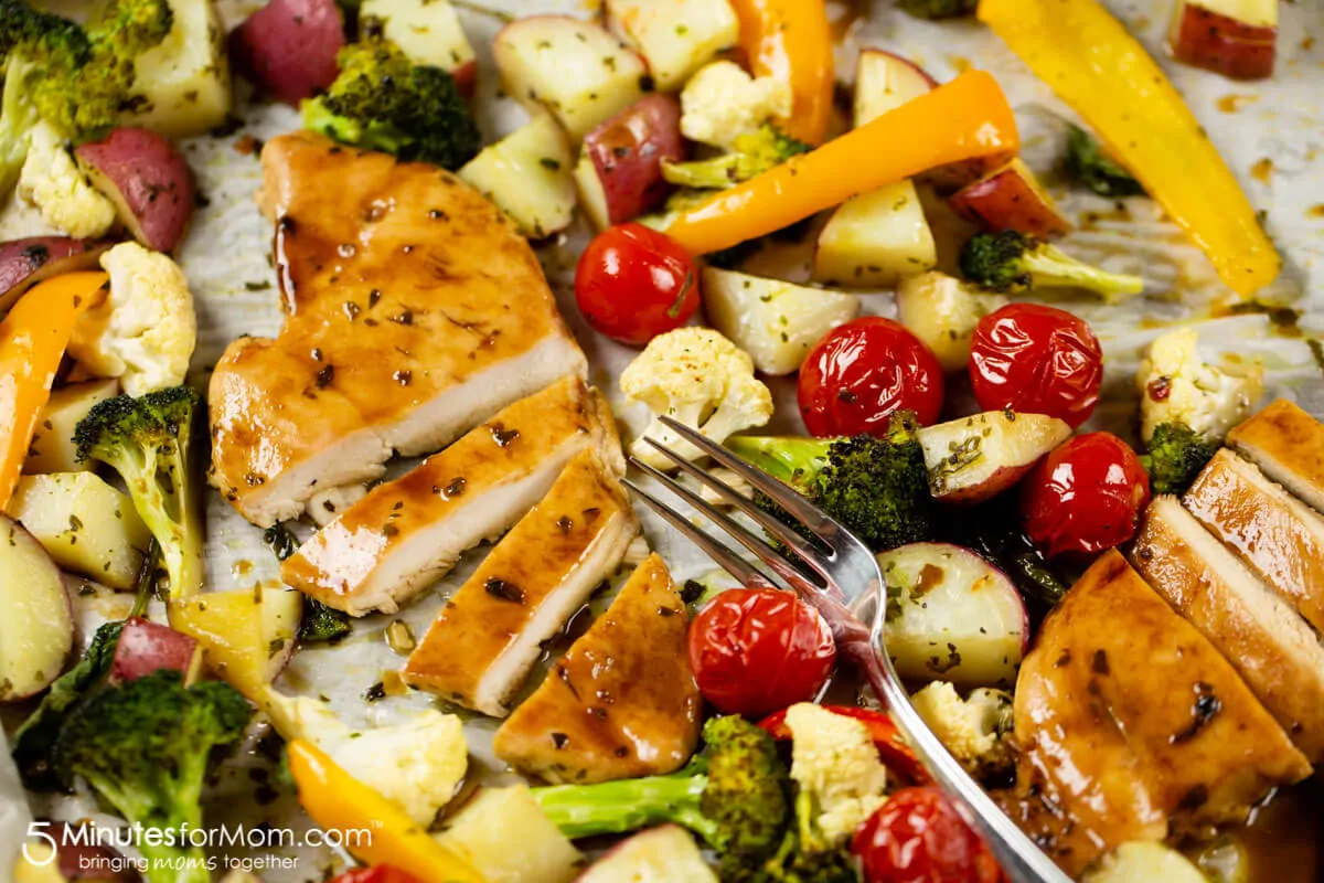 Sheet Pan Maple-Glazed Chicken