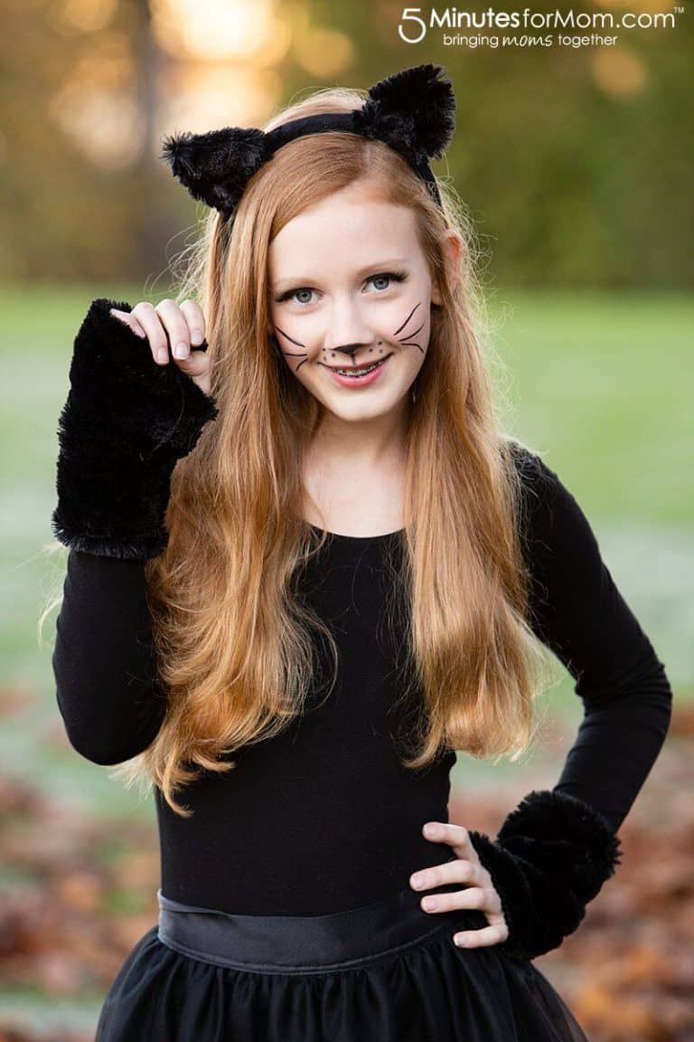 Easy Cat Costume How To Make A Black Cat Costume 5 Minutes