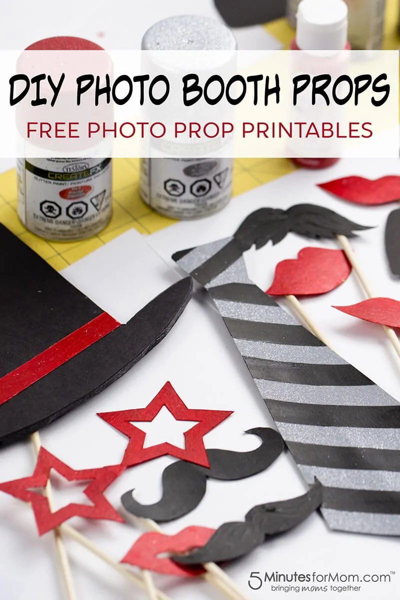 DIY Photo Booth Props with free printables