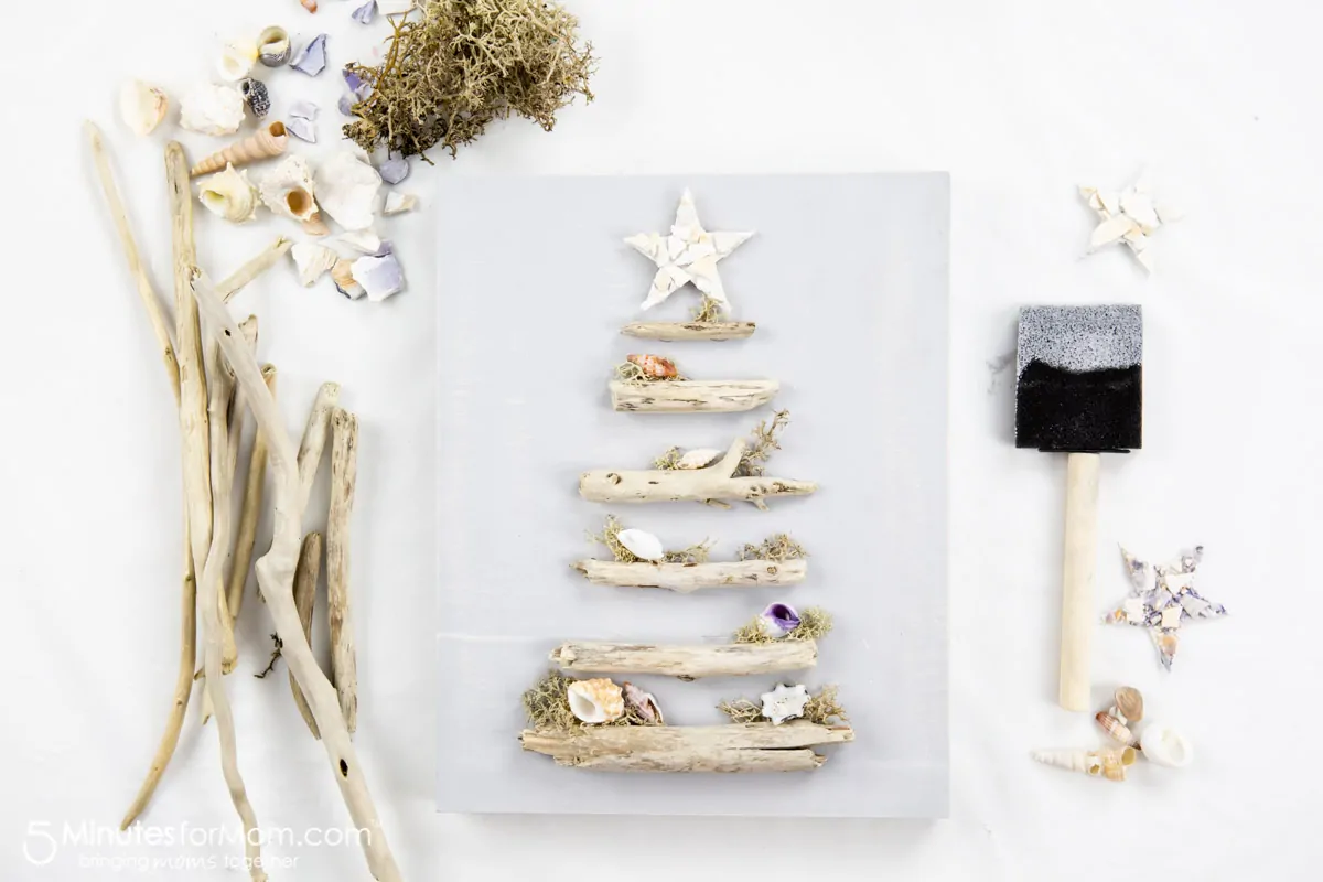 rustic driftwood tree decor