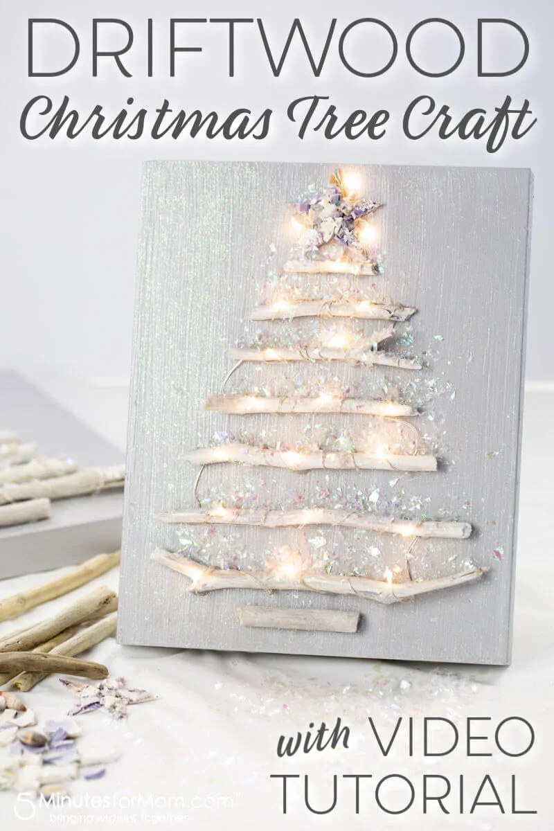 Driftwood Christmas Tree Craft with Video Tutorial
