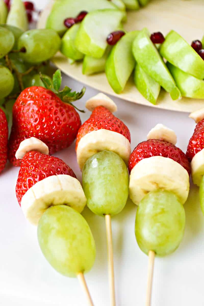 Santa Hat Snack Healthy Christmas Snacks For Kids 5 Minutes For Mom