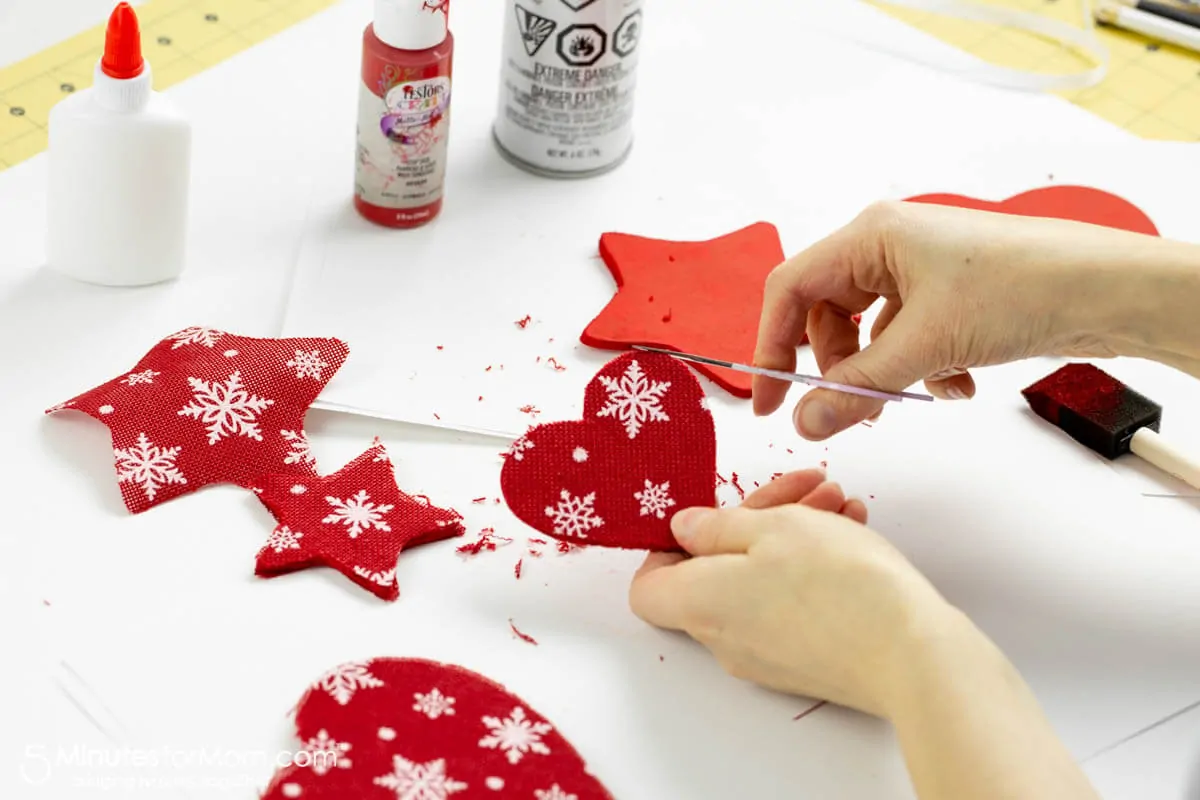 How to make DIY Foam Core Christmas Ornaments