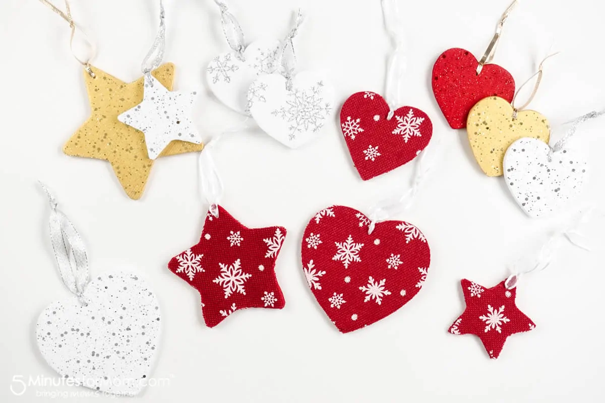 Styrofoam Heart Christmas Ornaments 💖