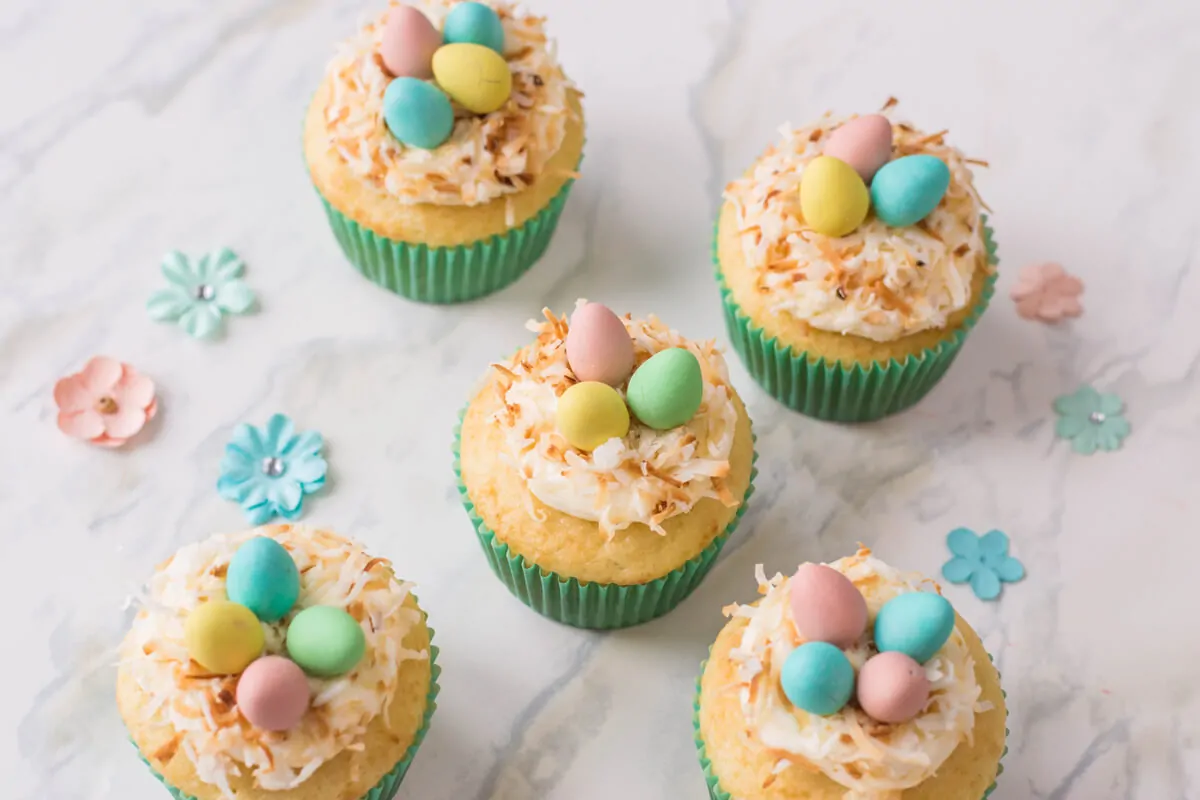 Bird's Nest Cupcakes