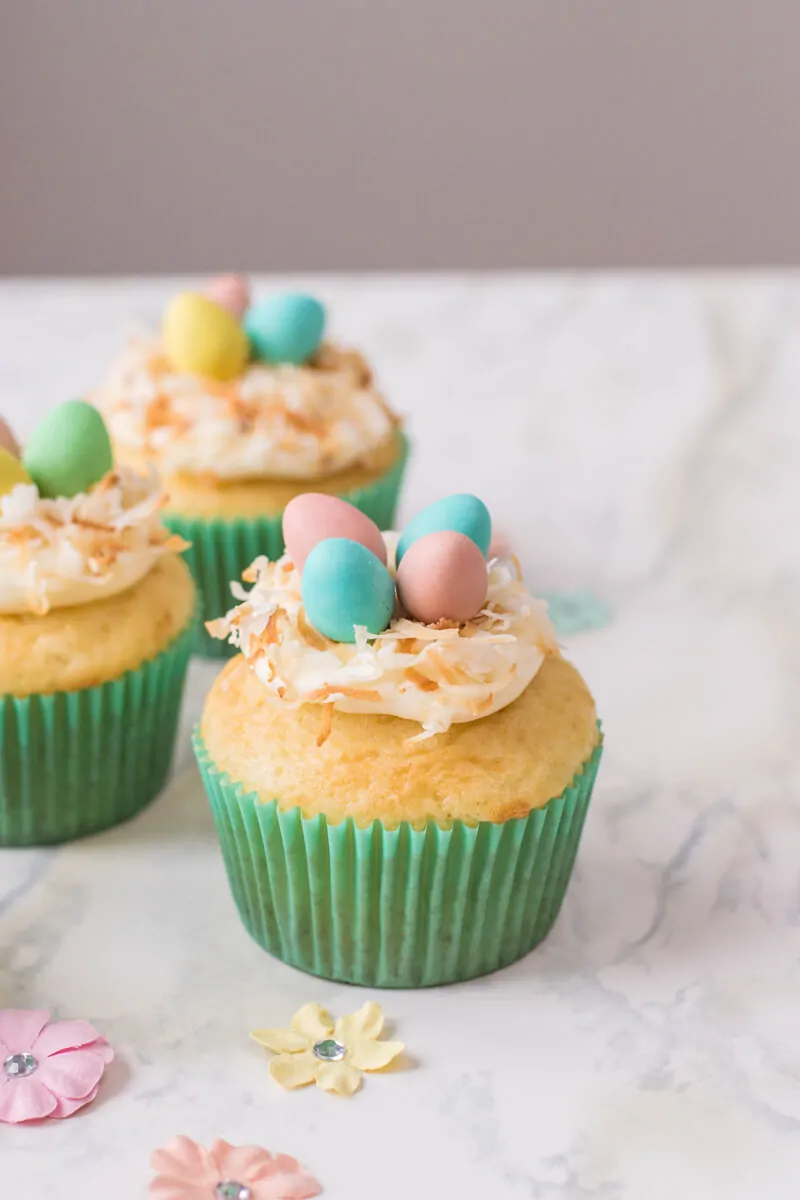 Bird's Nest Cupcakes