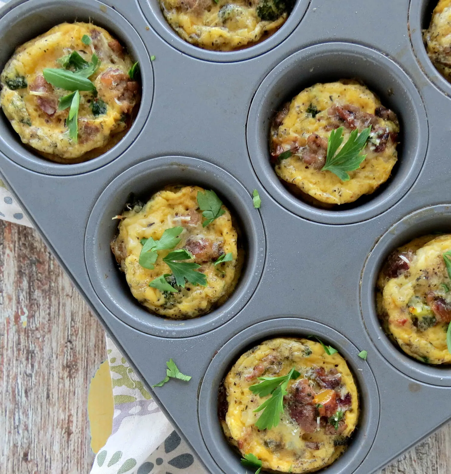 Breakfast Egg Cups in Muffin Tins