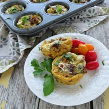 Breakfast Egg Muffins Recipe - Loaded with Sausage and Veggies