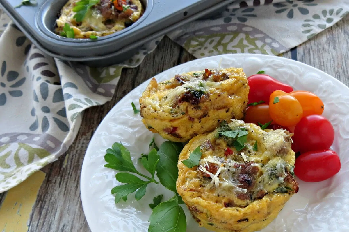 Loaded Sausage and Veggie Egg Muffins - High Protein Breakfast for a Healthy Start to the Day