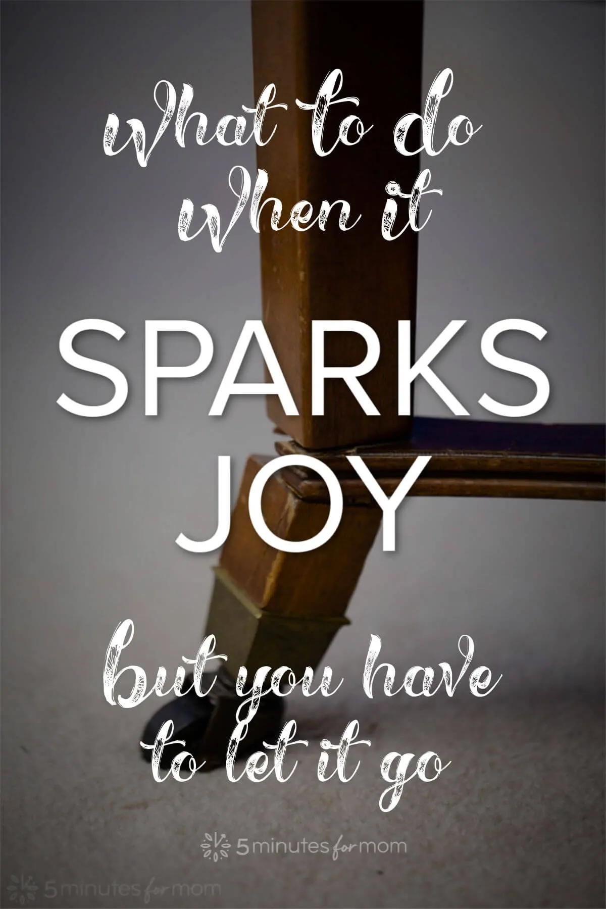 What to do when it sparks joy but you have to let it go... #mykonmari #konmari