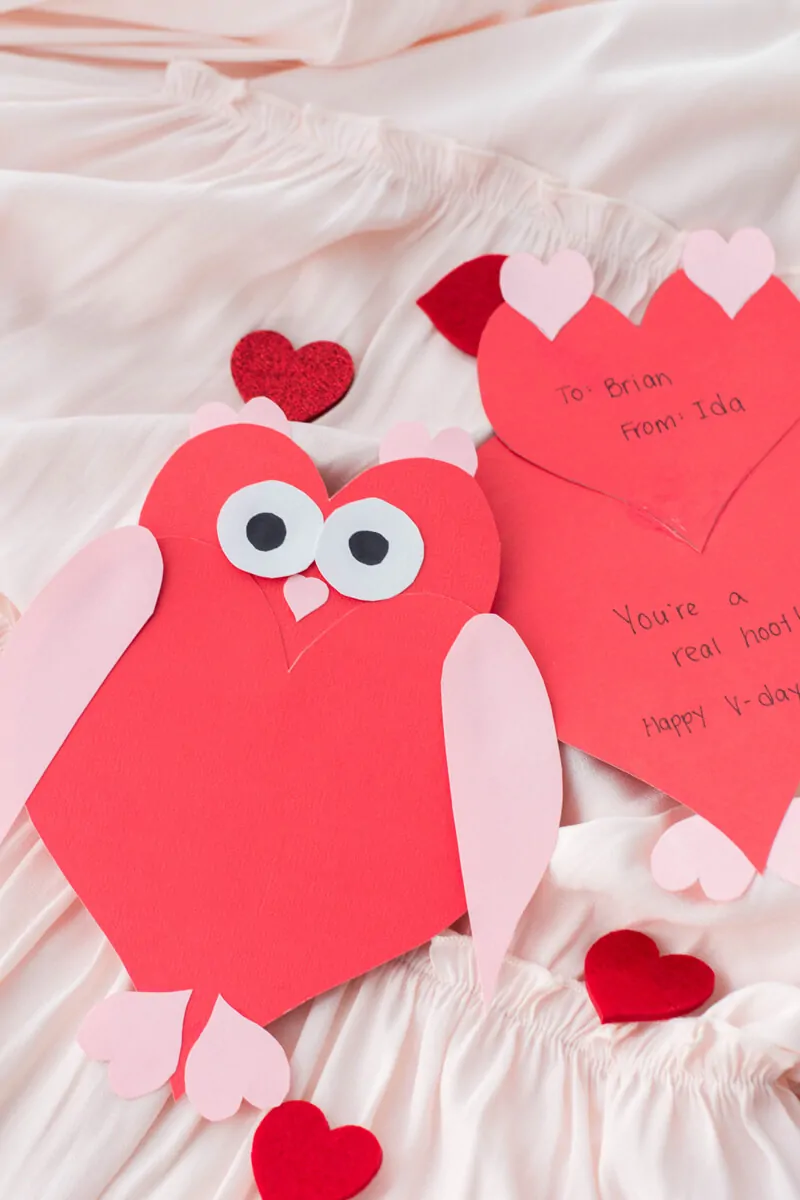 Owl Heart Shape Valentine's Day Card