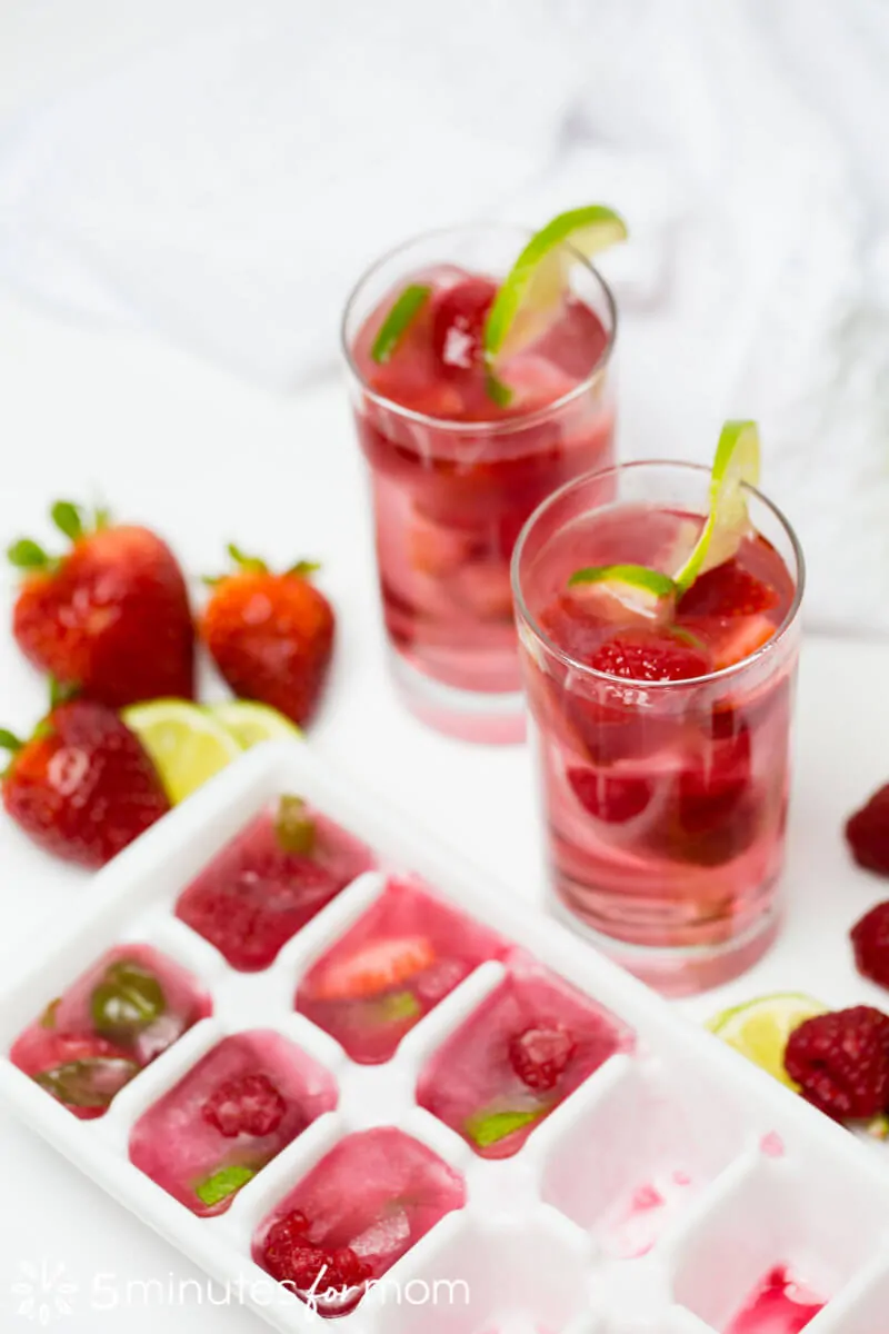 Fruit Juice Ice Cubes - fun drinks for kids