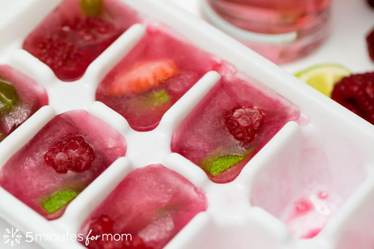 Fruit Juice Ice Cubes - fun drinks for kids