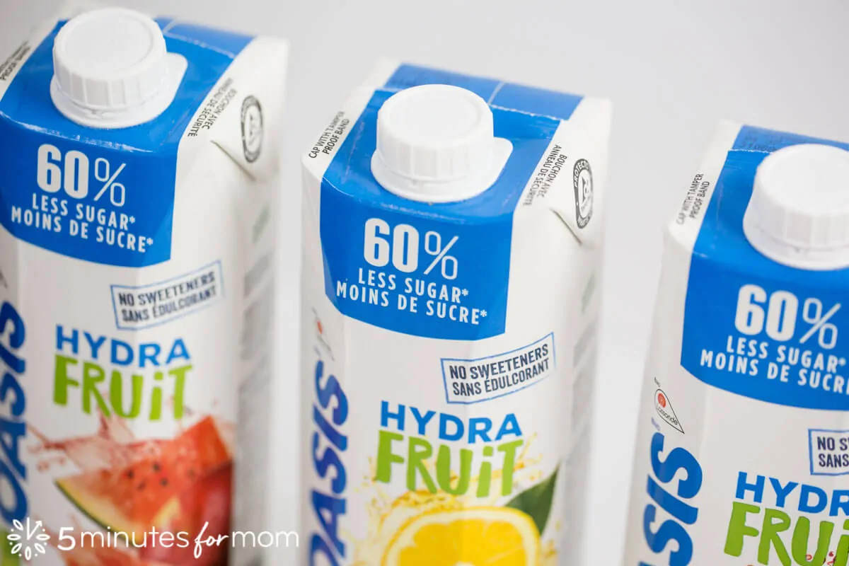 Oasis HydraFruit - reduced sugar juice made with fruit juice and filtered water