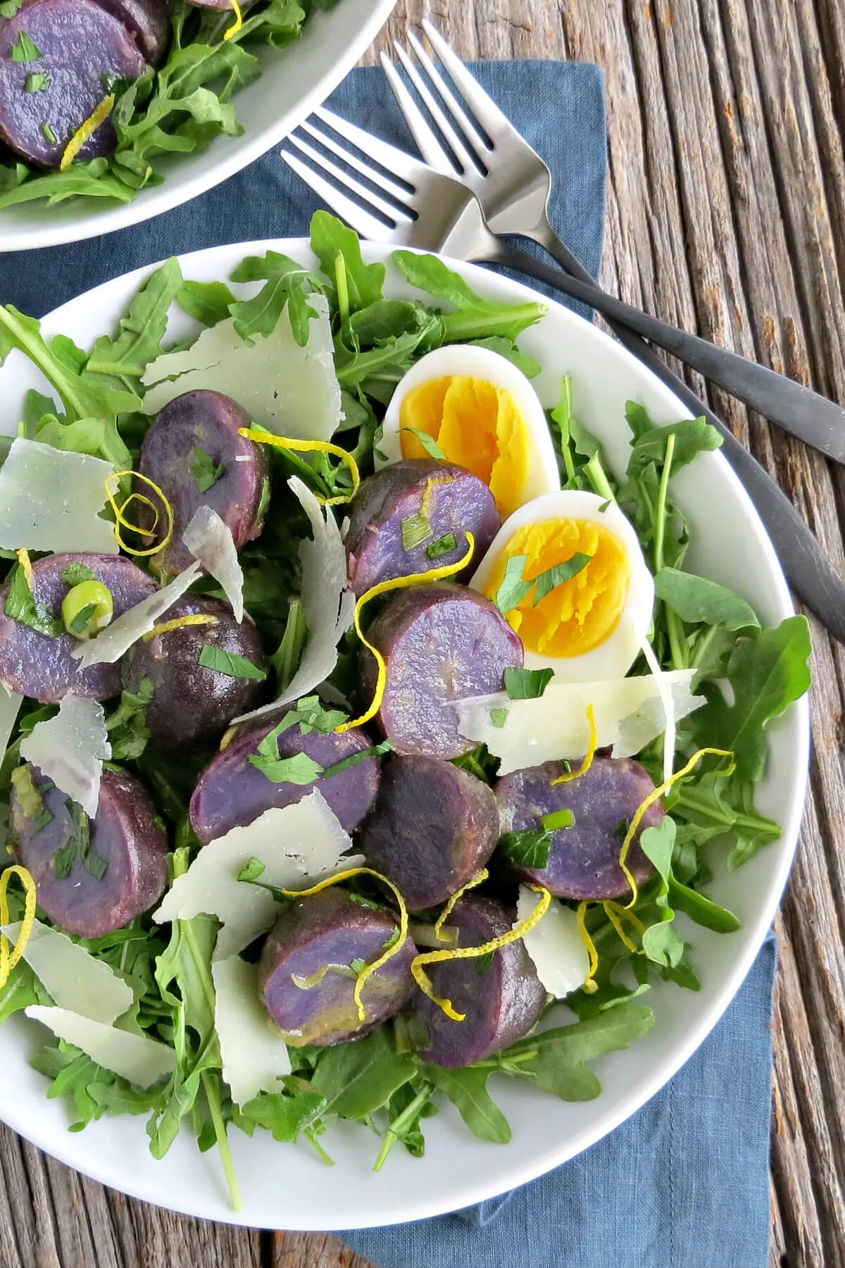 The Best Lemon Dijon Roasted Purple Potatoes Recipe