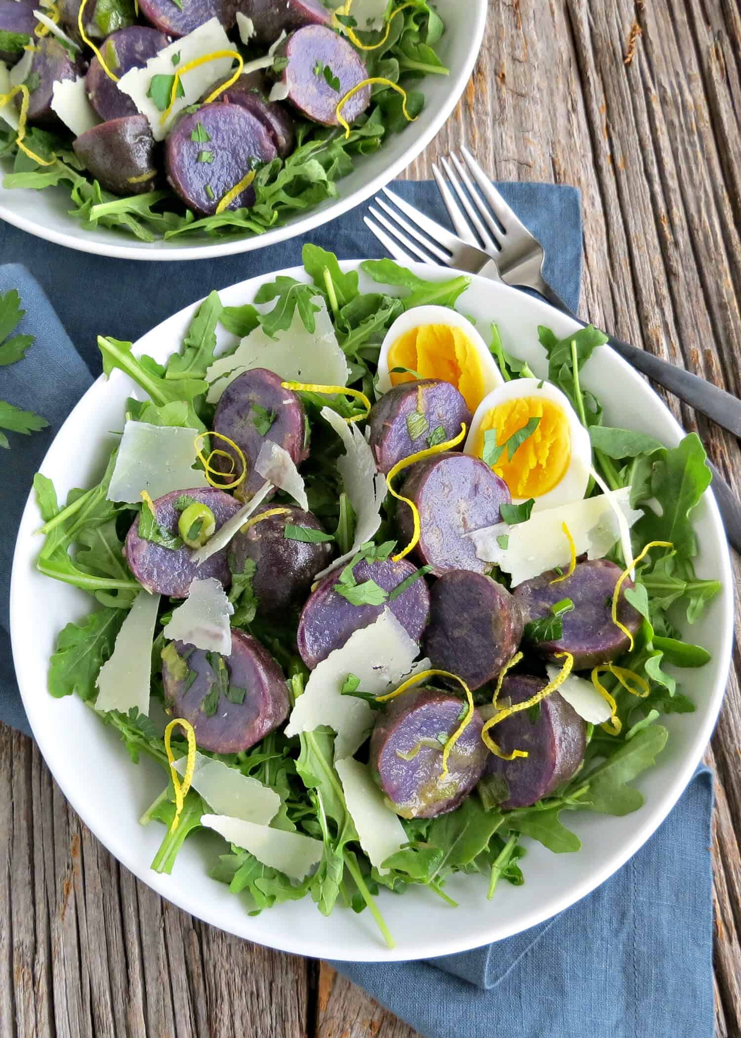 Purple Potato Salad with Herb Vinaigrette 5 Minutes for Mom