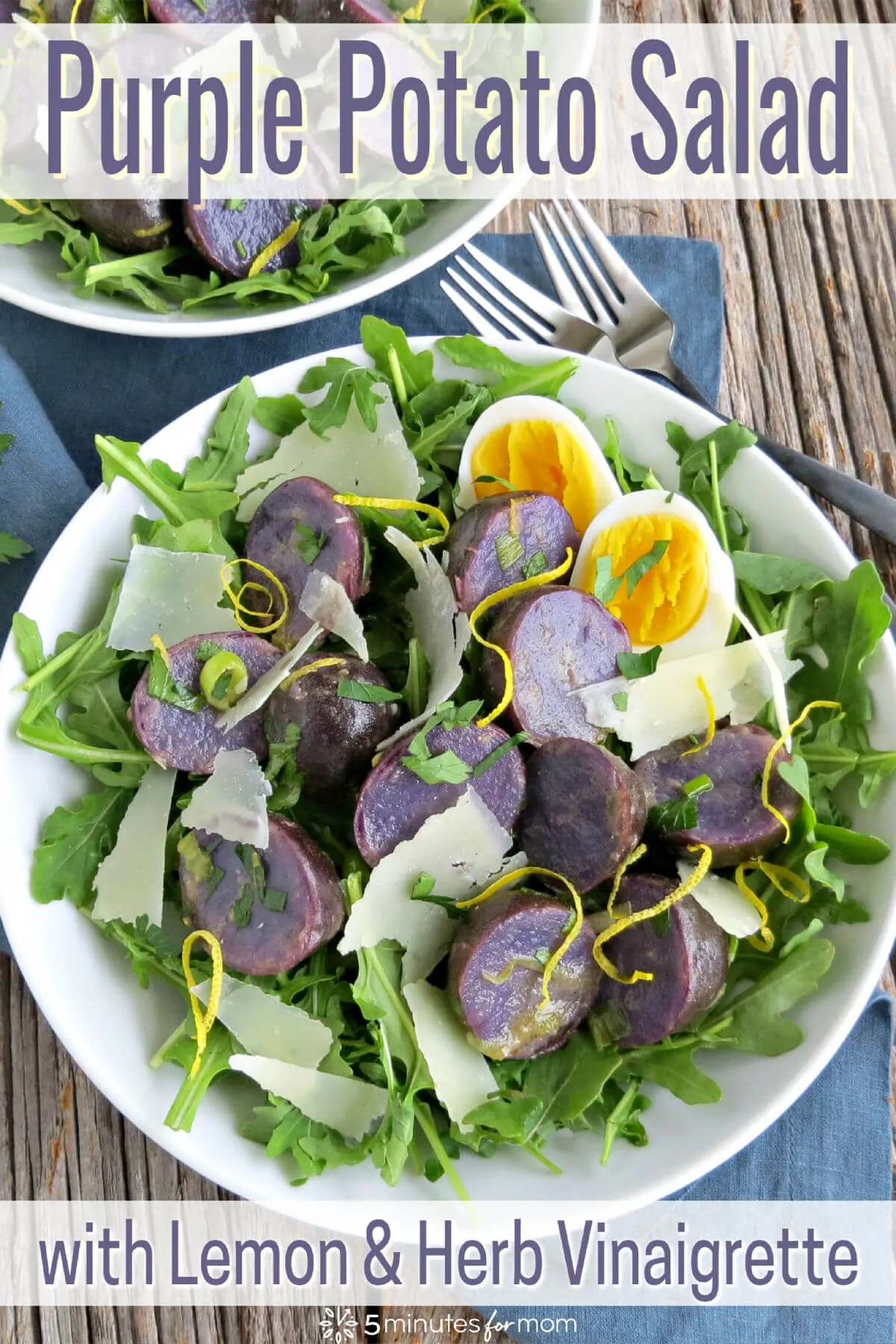 Purple Potato Salad with Lemon Herb Vinaigrette Recipe