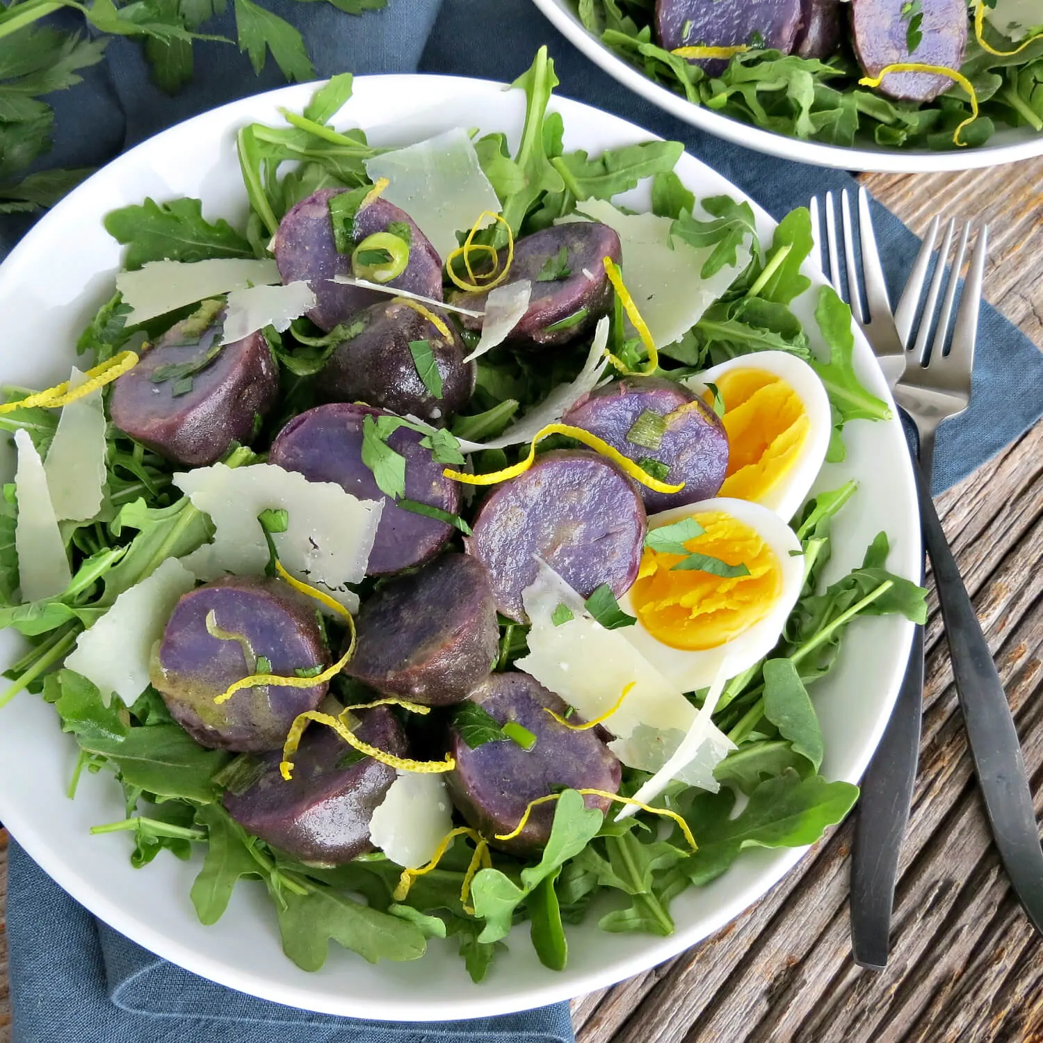 Purple Potato Salad with Vinaigrette