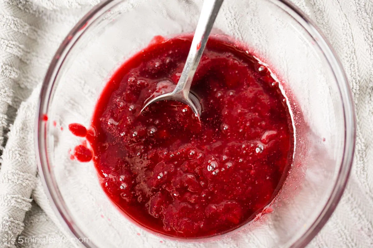 reduce liquid in Raspberry Coulis by simmering