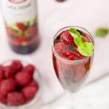 Raspberry Sparkling Wine Cocktail