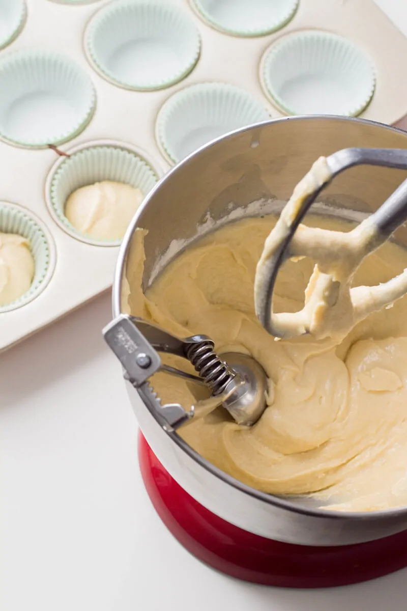 Step-by-step tutorial on how to make your own batch of homemade vanilla cupcakes.