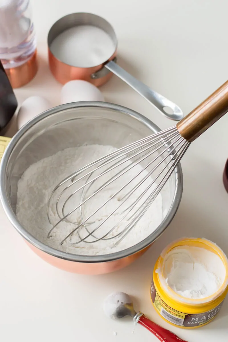 Dry Ingredients for Vanilla Cupcakes