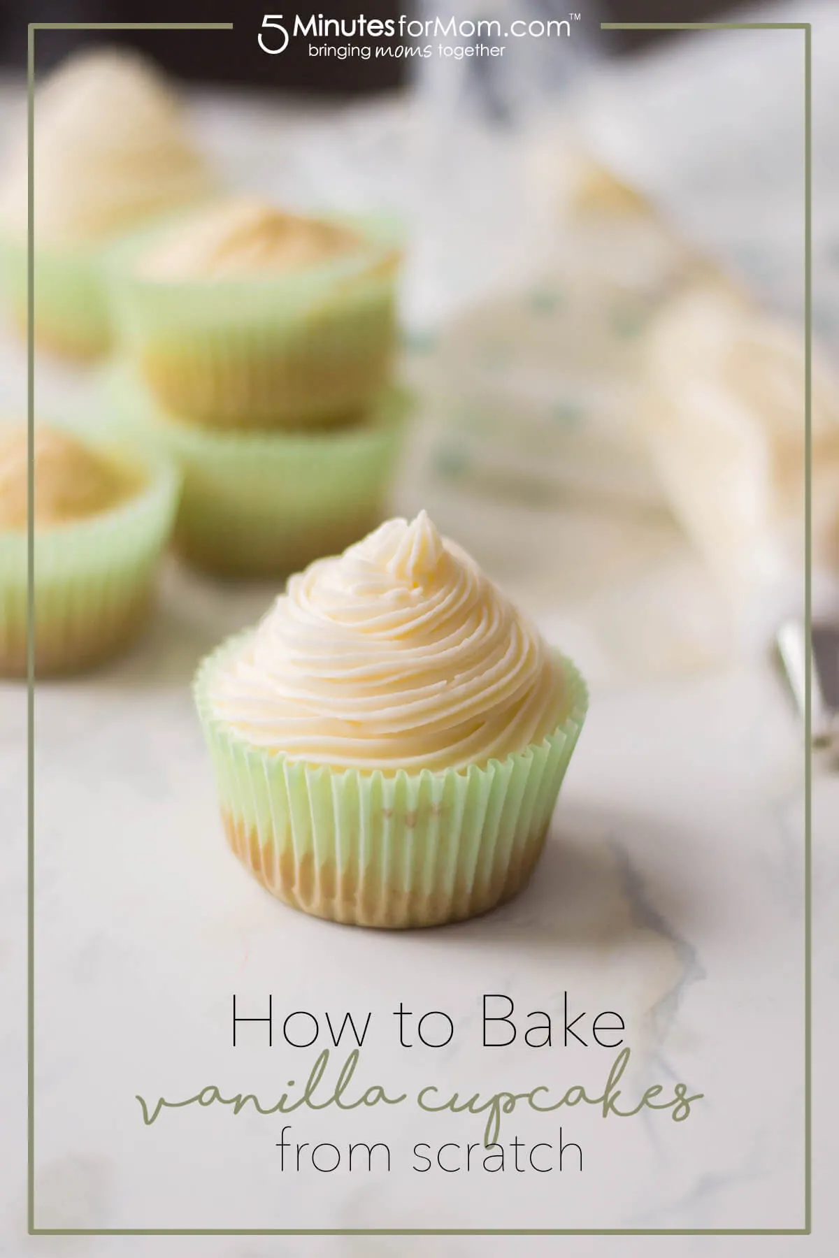 Homemade Vanilla Cupcakes - How To Make Vanilla Cupcakes From Scratch - Step-by-step tutorial on how to make your own batch of homemade vanilla cupcakes.