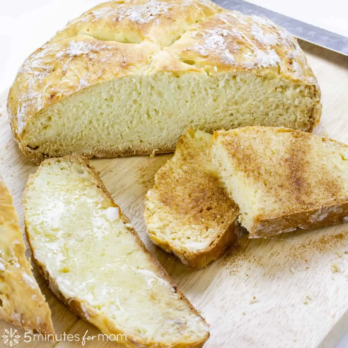 Irish Soda Bread with Cinnamon Sugar