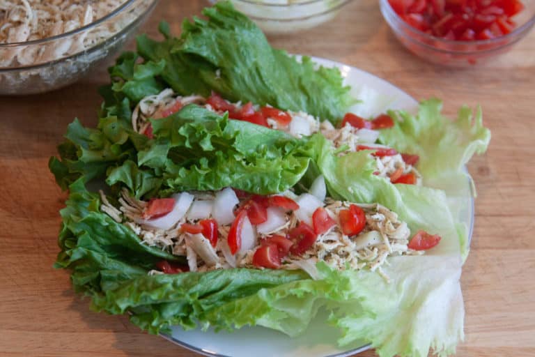 Greek Chicken Lettuce Wraps