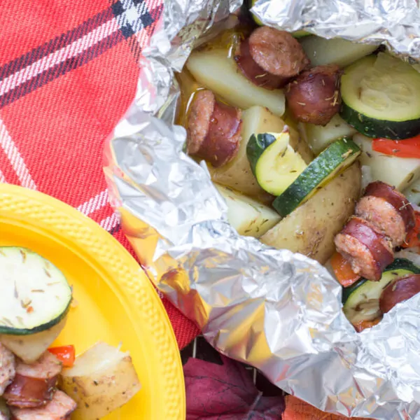 Sausage Foil Packets – Easy Camping Recipe