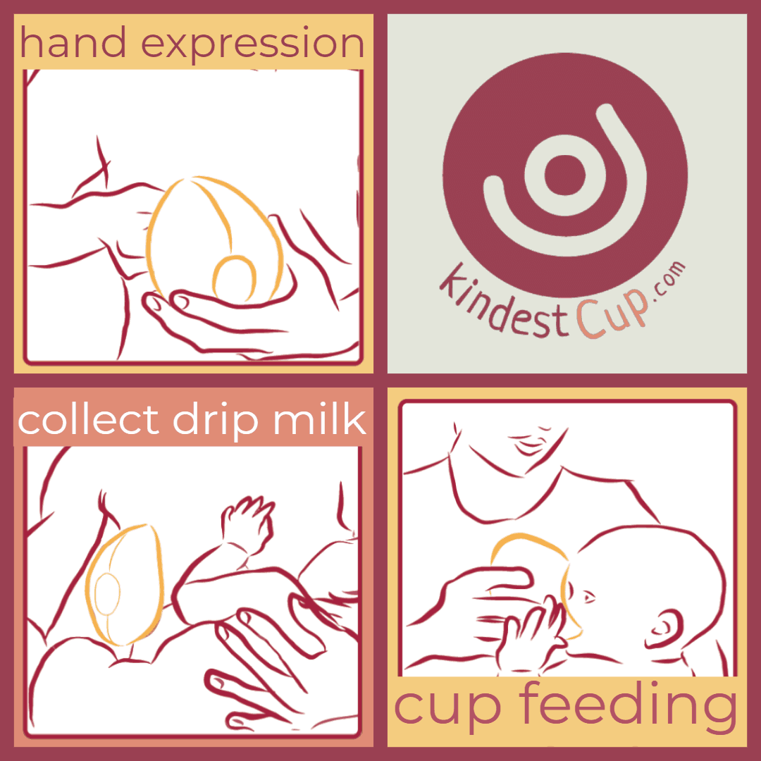 kindestCup 3 in 1 breastfeeding cup for nursing mothers