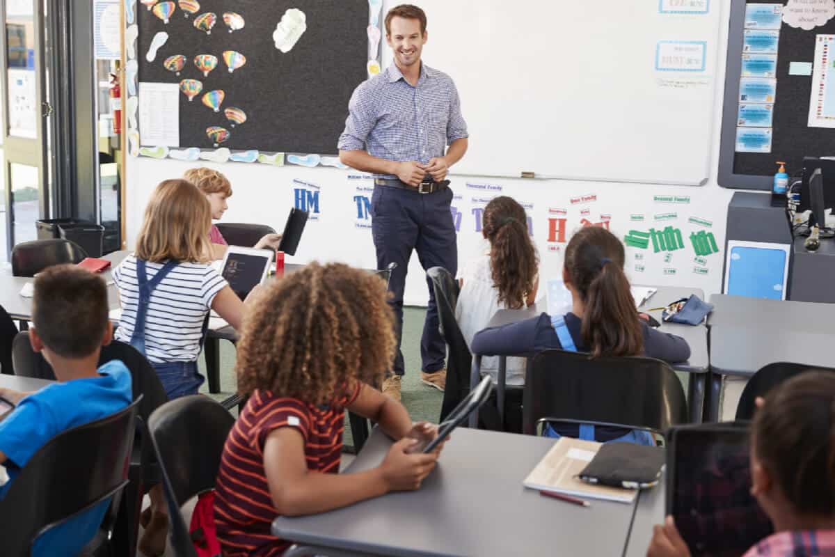 Classroom with Students and Teacher