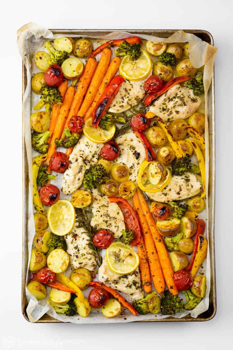 Sheet Pan Lemon Rosemary Chicken 5 Minutes for Mom