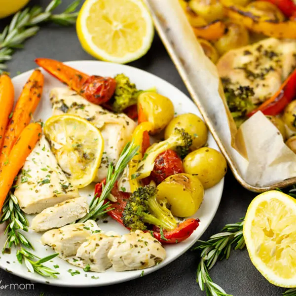 Sheet Pan Lemon Rosemary Chicken