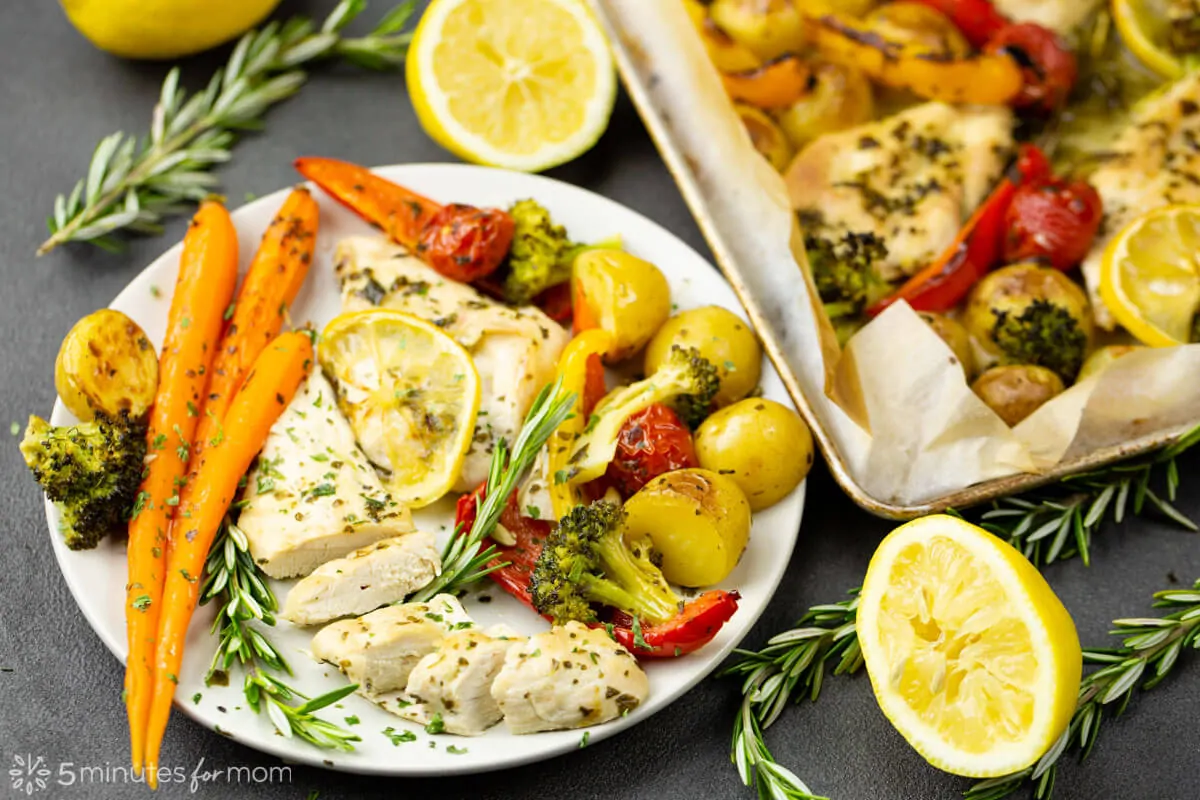 Sheet Pan Lemon Rosemary Chicken