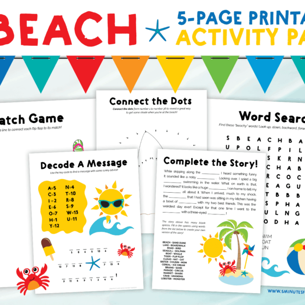 Summer Word Search Puzzles For Kids