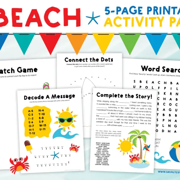 Summer Word Search Puzzles For Kids