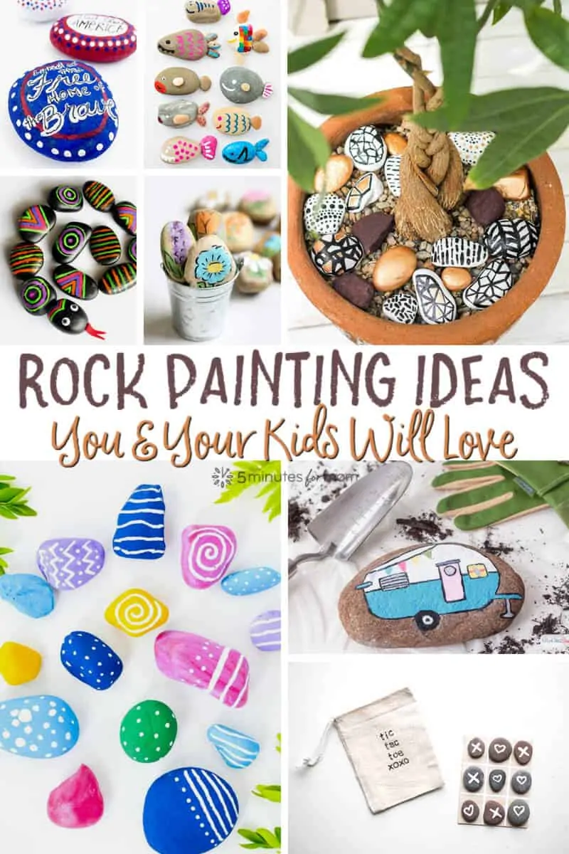 20 Easy Rock Painting Ideas You and Your Kids Will Love