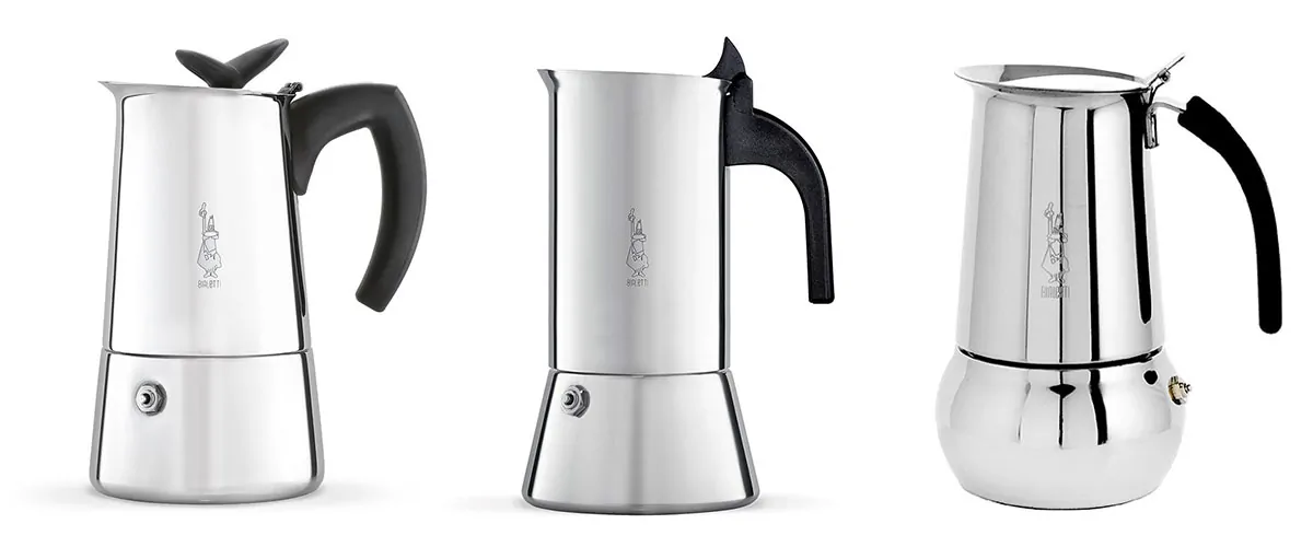 Bialetti Stainless Steel Stovetop Espresso Makers