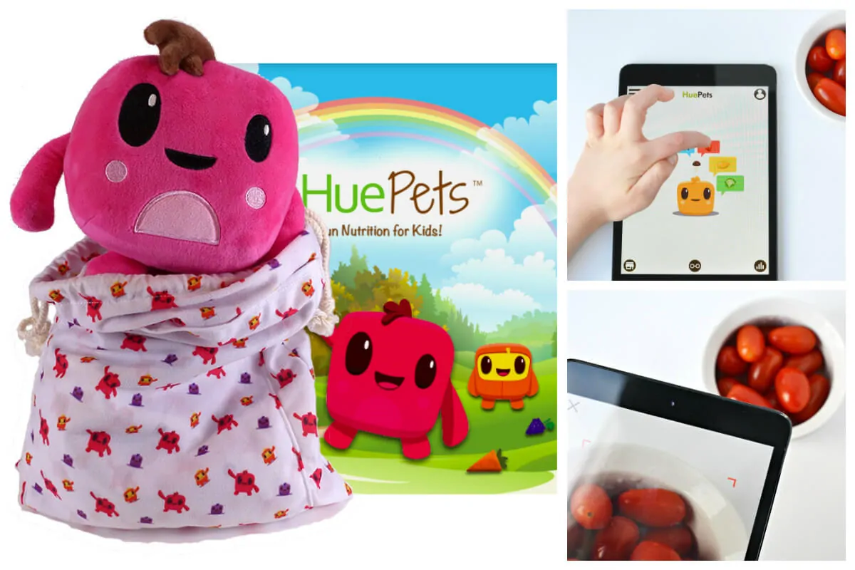 HuePets Stuffed Toy with Coloring Book and App