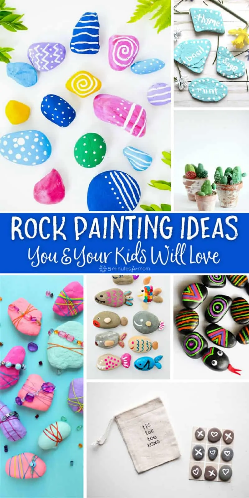 Rock Painting Ideas You and Your Kids Will Love