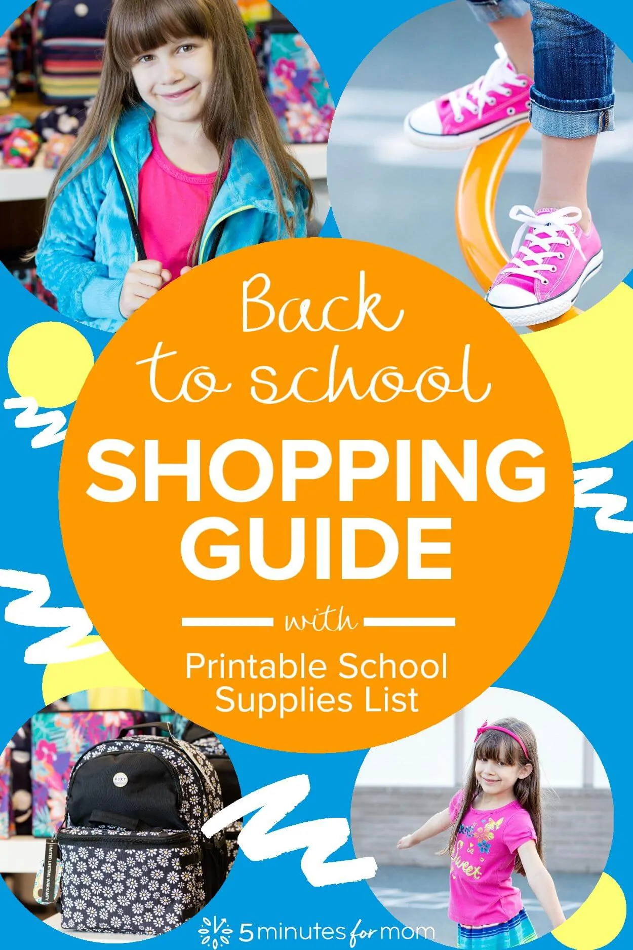 School Supplies List and Back to School Shopping Guide - 5 Minutes for Mom