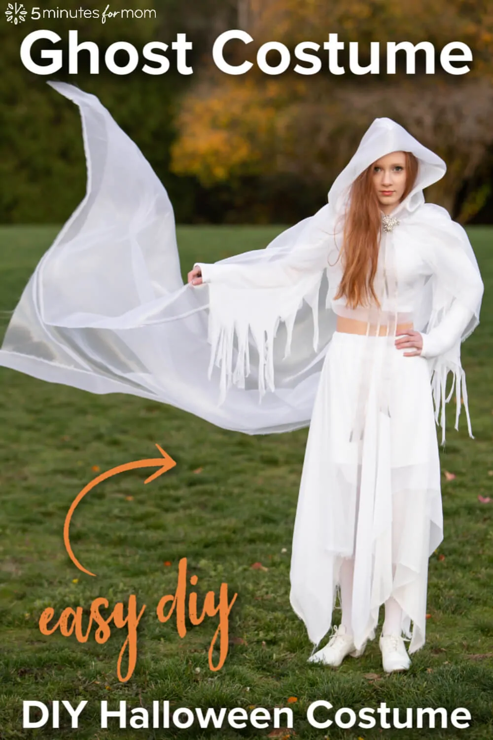 DIY Ghost Costume - How To Make A Stunning Ghost Halloween Costume