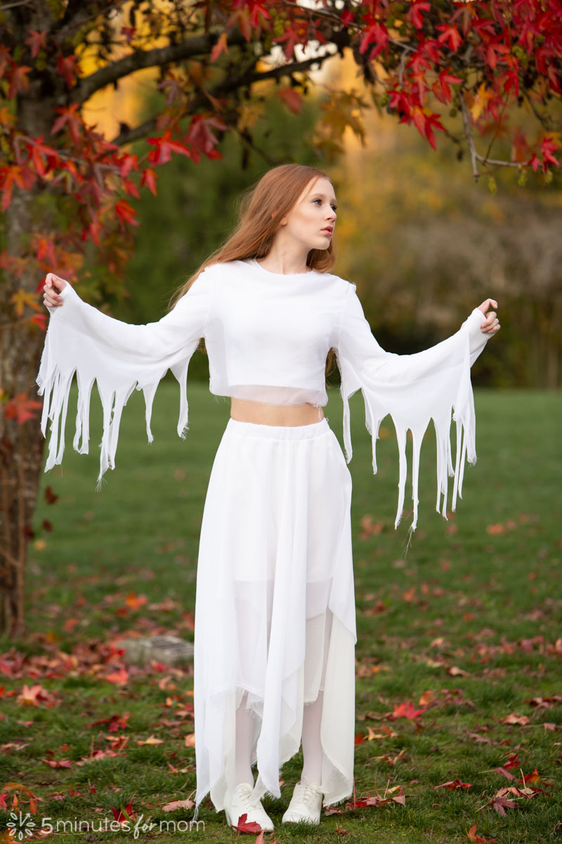 DIY ghost costume for teen girl - without cape