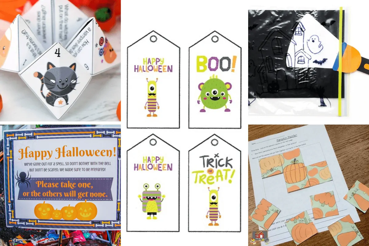 Free Halloween Worksheets Set 2