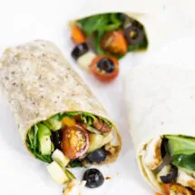 Mediterranean Wraps with Olives from Spain - Healthy Recipe