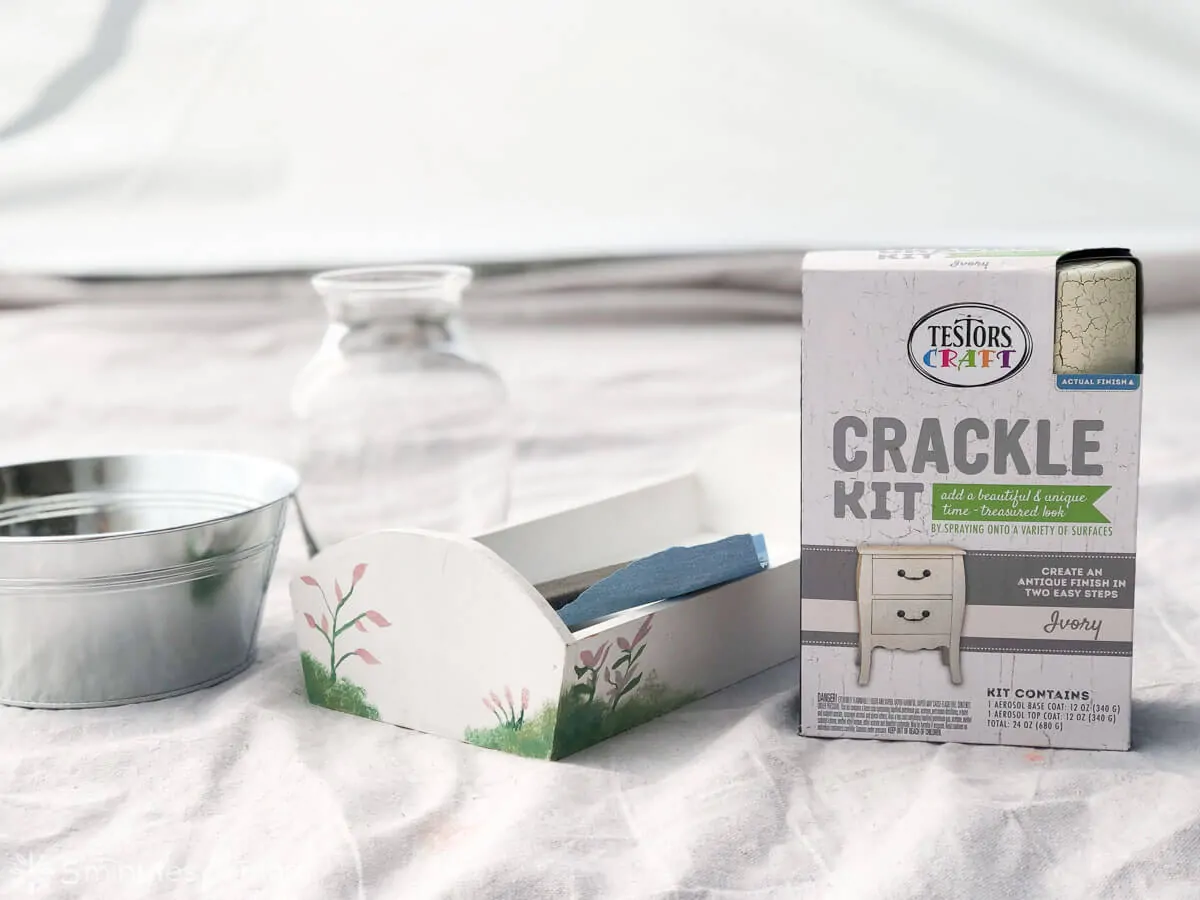 DIY centerpieces with Testors Crackle Kit