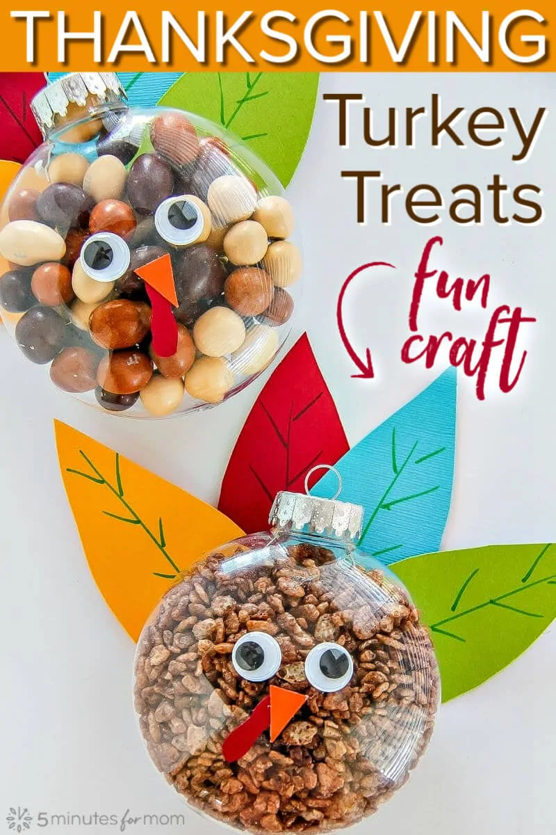 DIY Turkey Ornament - Thanksgiving Turkey Treats - Easy Fall Craft